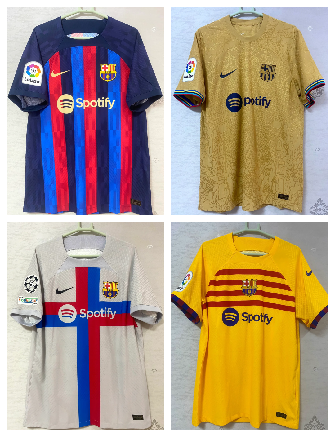 关于巴萨新赛季主场球衣将发售队徽回归传统位置的信息